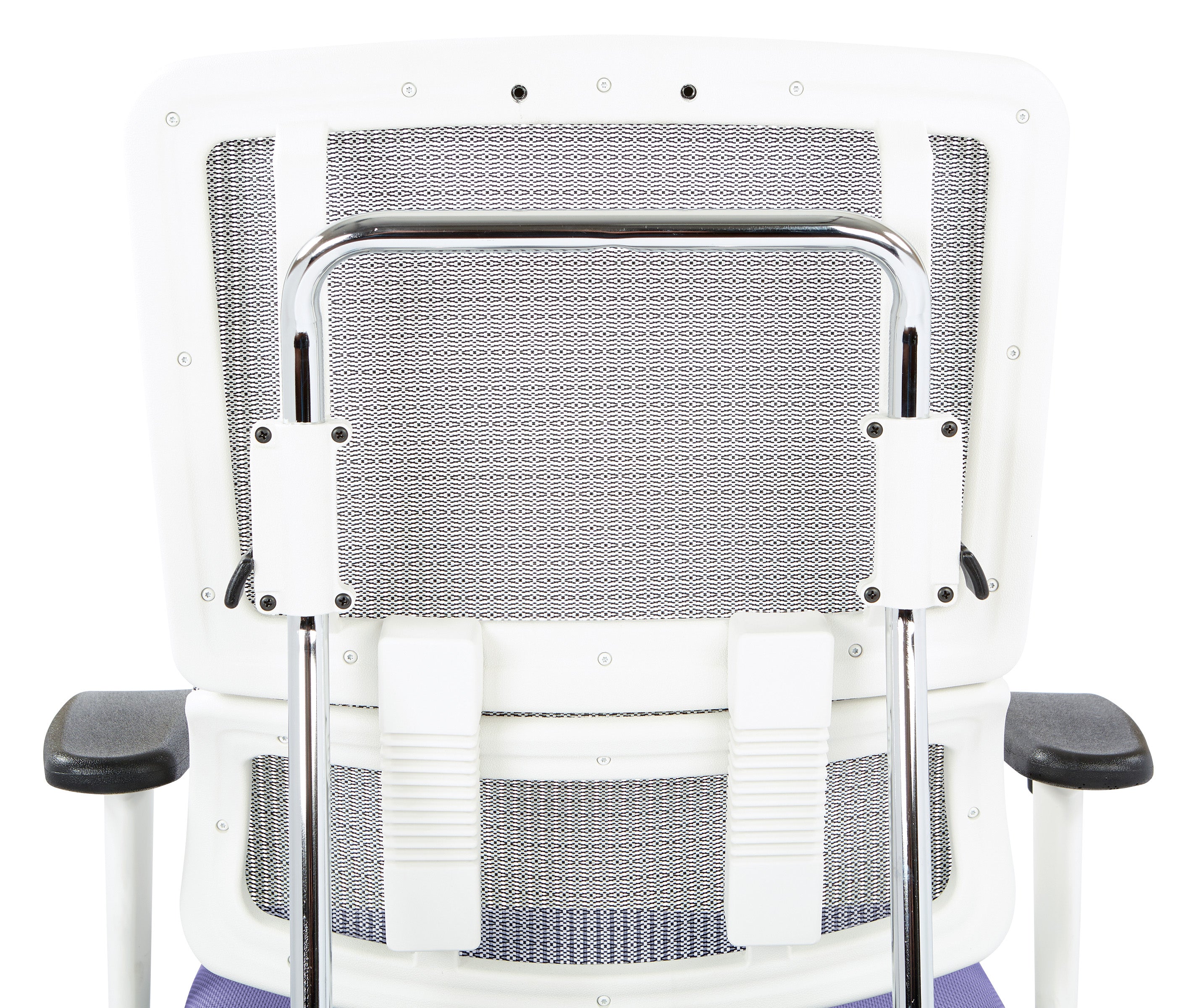 White Vertical Mesh Chair